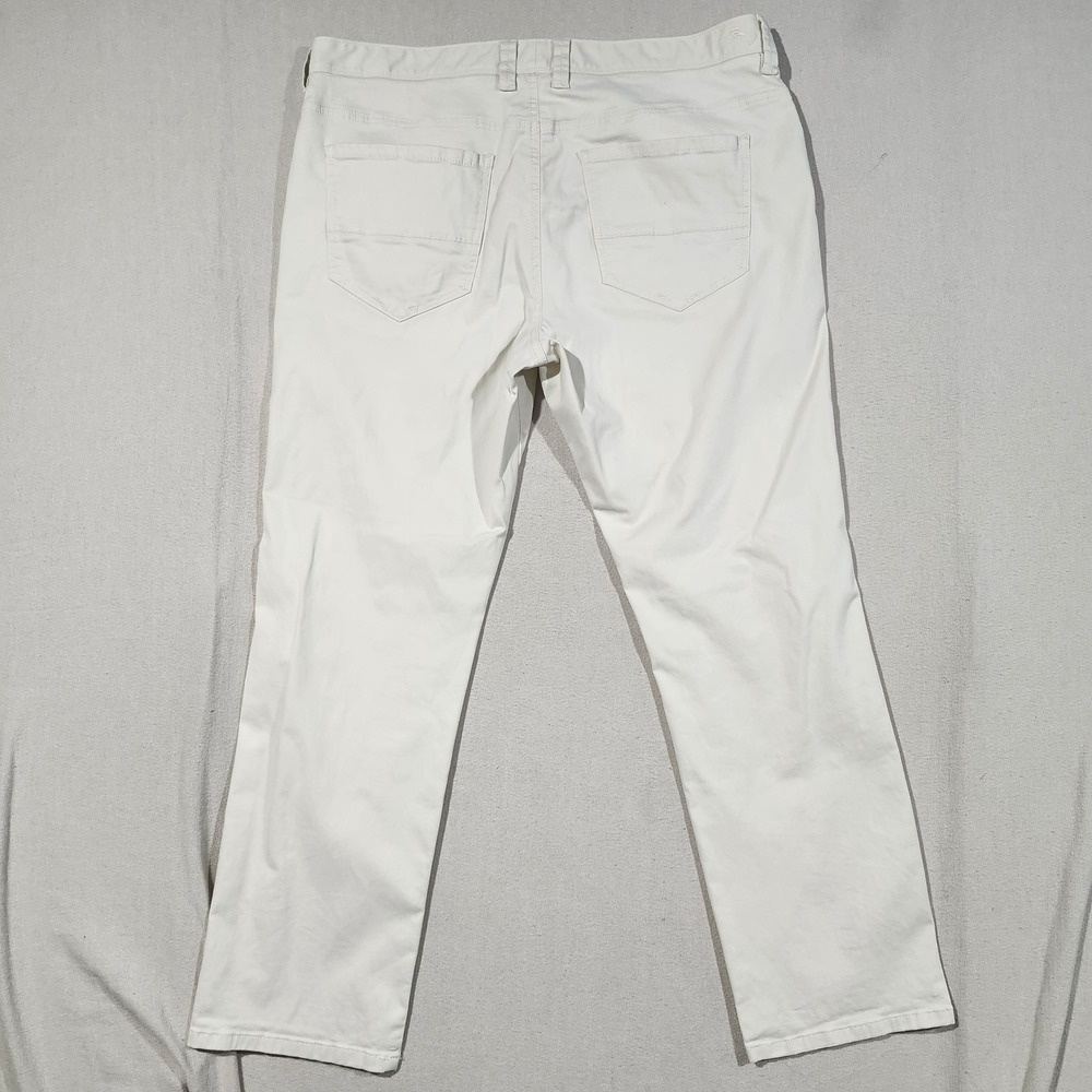 Tommy Bahama Boracay 5-Pocket Pants Mens 38x30 Bone White Cotton Tencel Stretch - Picture 11 of 12